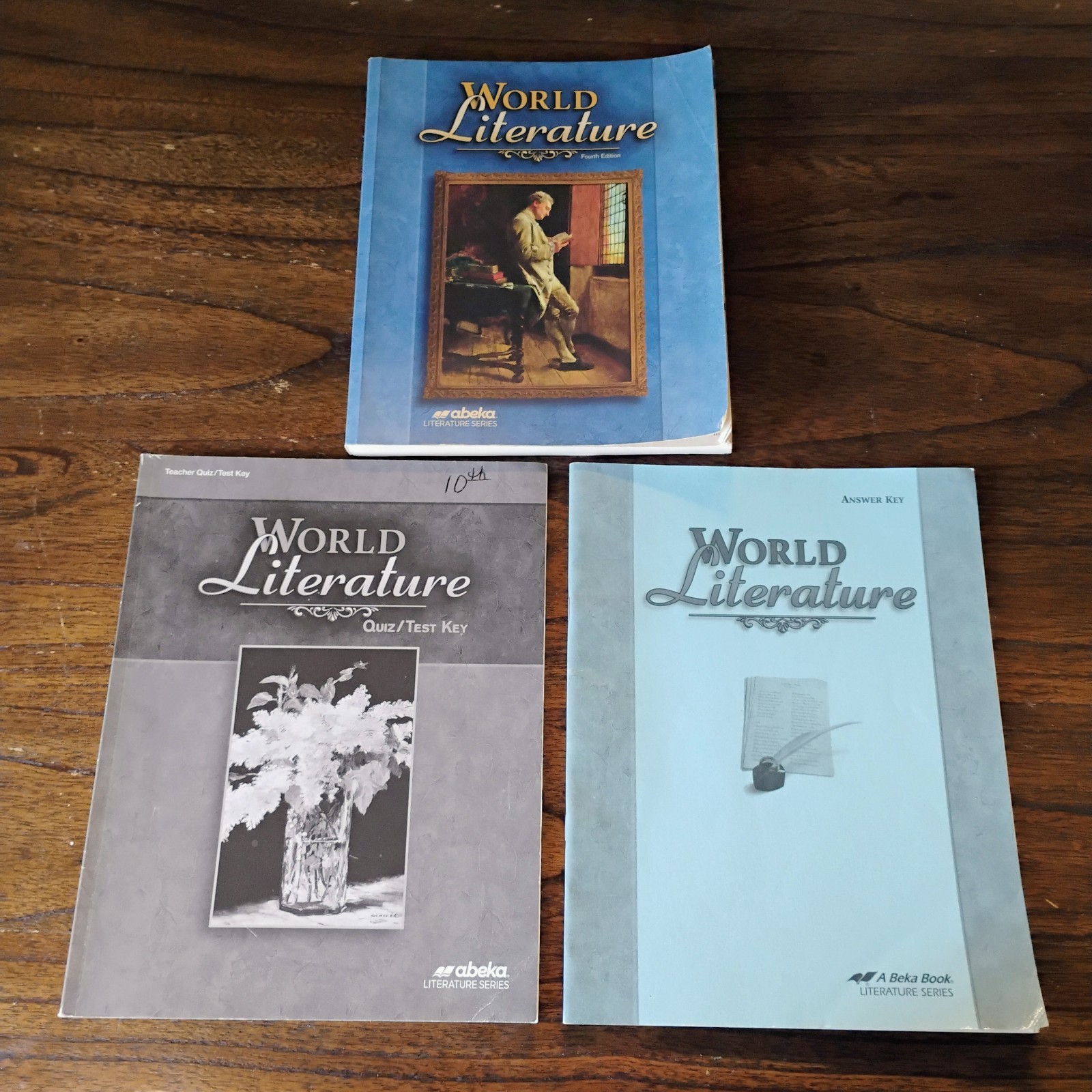 Abeka 10th Grade Curriculum Lot – 12 Books- Algebra 2, World History, Literature