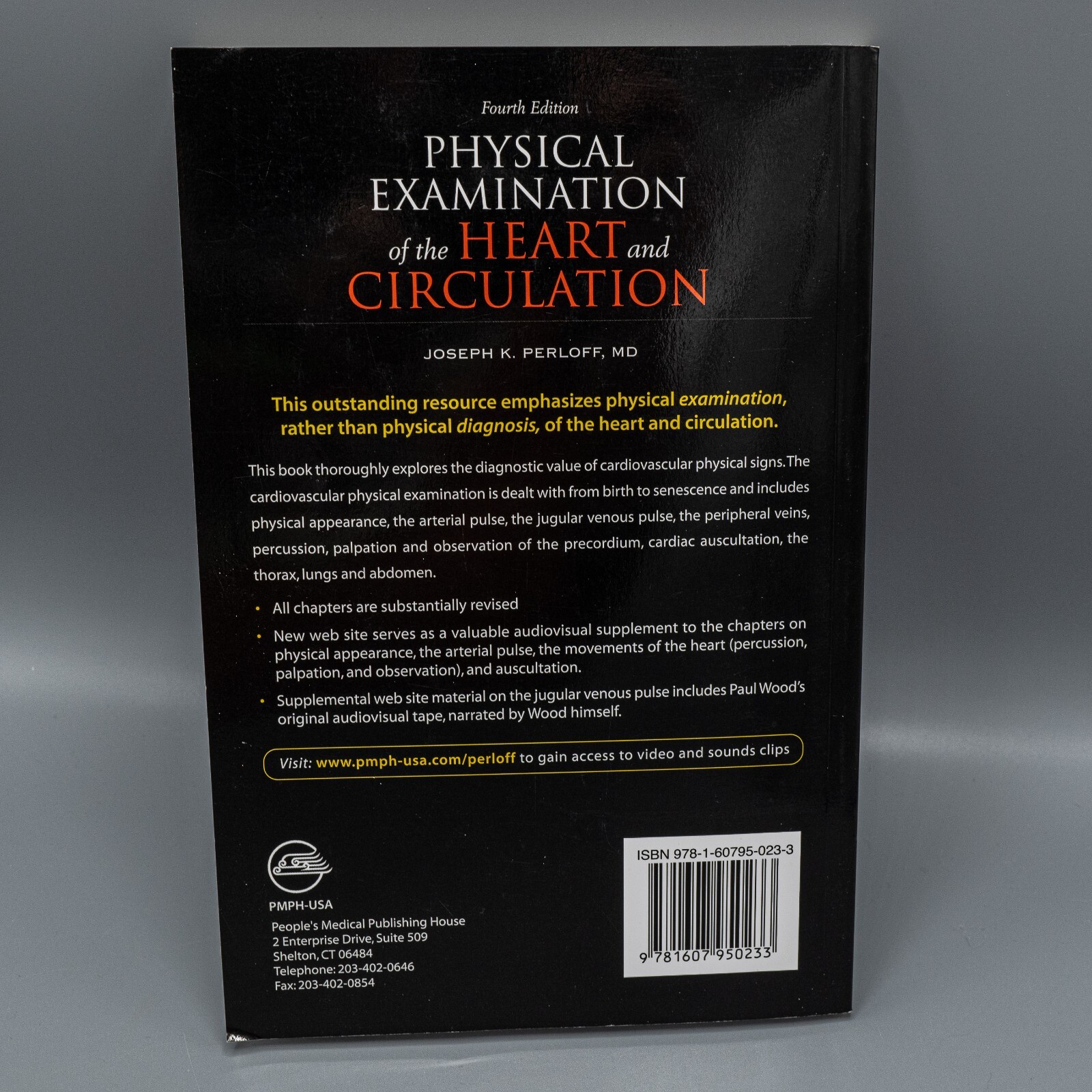 Physical Examination of Heart and Circulation by Joseph K. Perloff (2009, Paper)