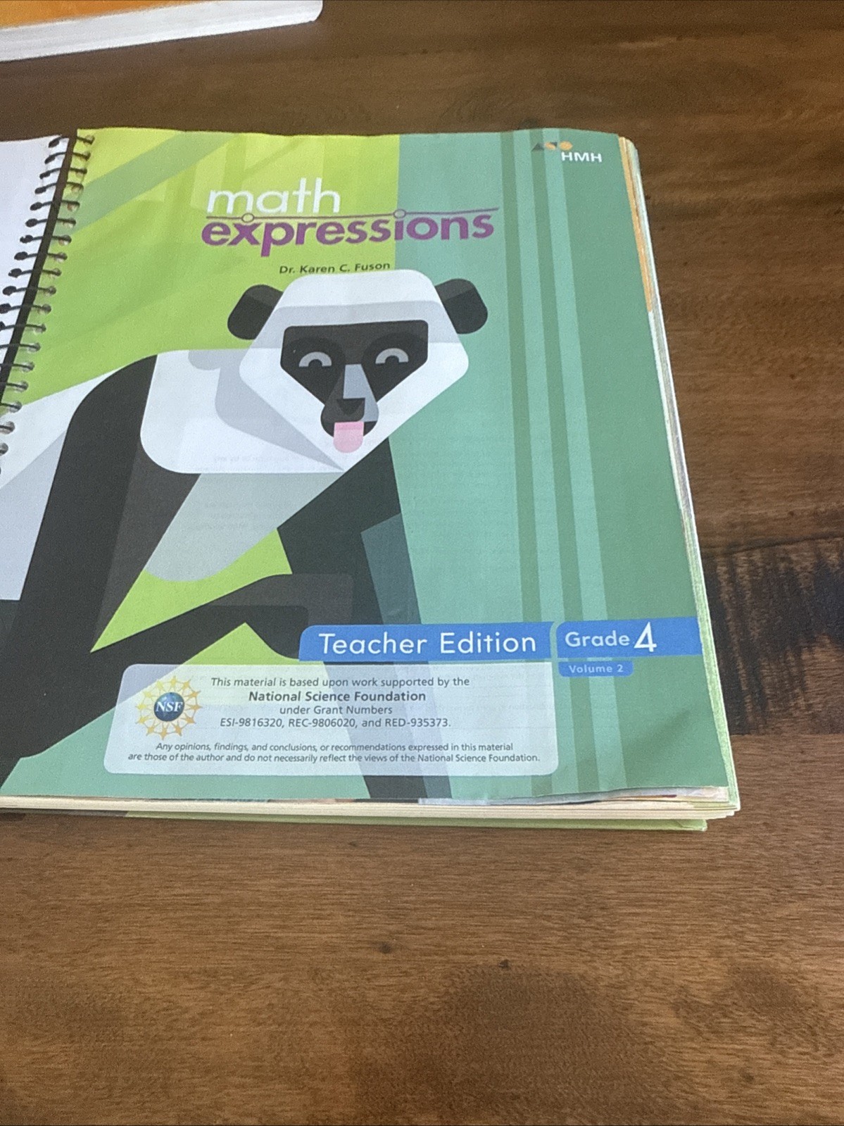 Math Expressions, Grade 4 Volume 2, Teacher Edition – Spiral bound by HMH – Good