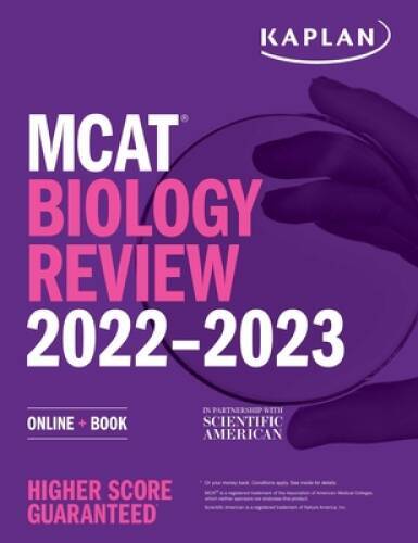 MCAT Biology Review 2022-2023: Online Book (Kaplan Test Prep) – GOOD