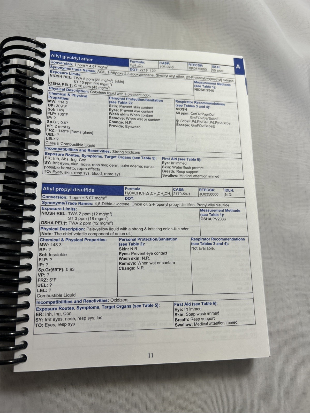 NIOSH Pocket Guide to Chemical Hazards September 2007 Reference Book