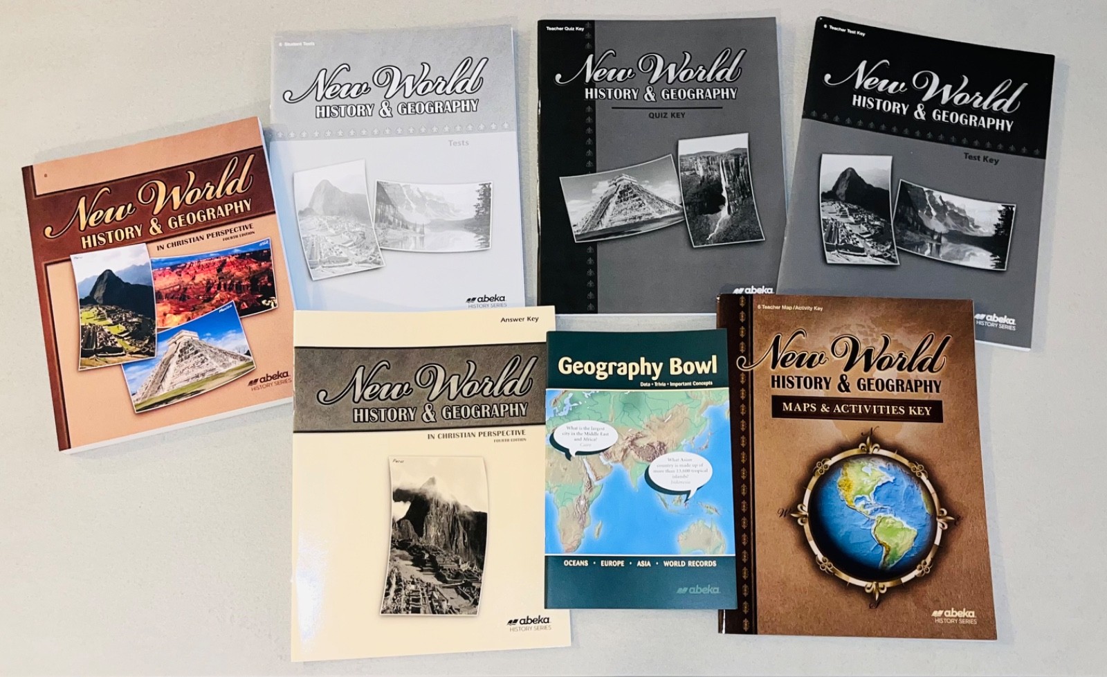 Abeka 6th Grade New Word History & Geography Partial Student/Parent Set of 7