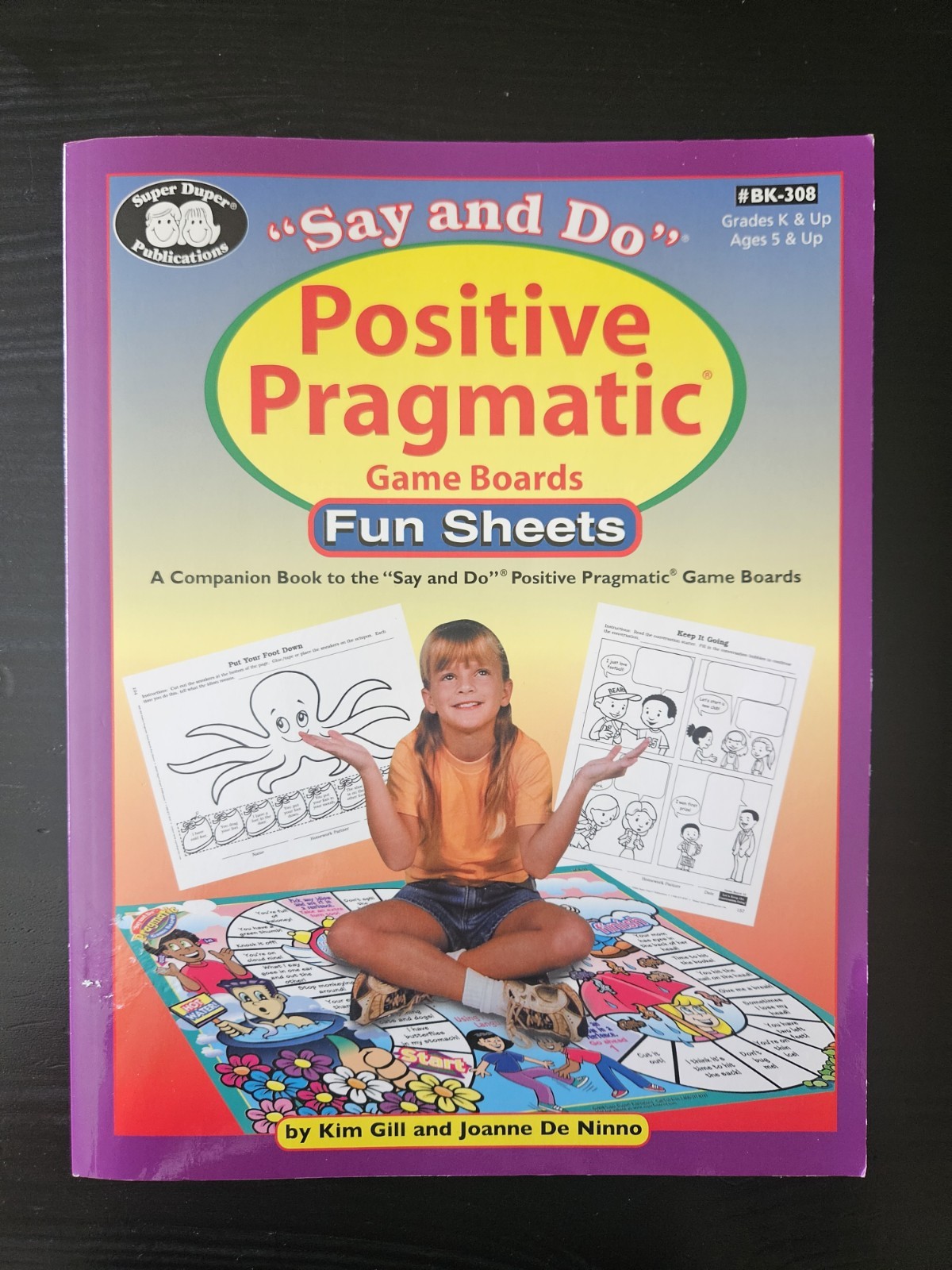 Super Duper Publications | Say and Do Positive Pragmatic Game Book (Not Used)