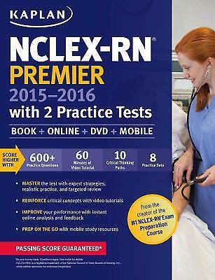NCLEX-RN Premier 2015-2016 with 2 Practice Tests : Book + Online + DVD + Mobile