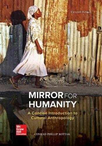 Mirror for Humanity: A Concise – Paperback, by Kottak Conrad – Acceptable n