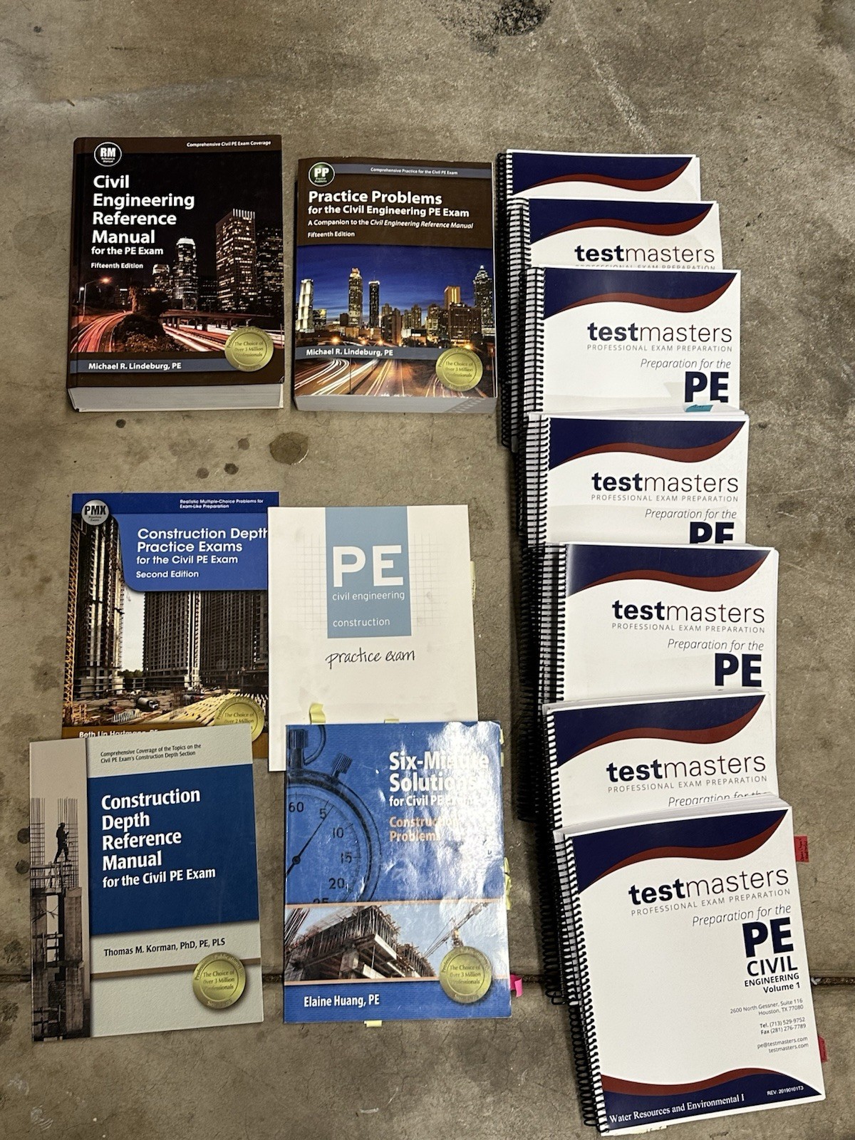 Civil Engineering Reference Manual & Test Prep – 13 Books In All!!!