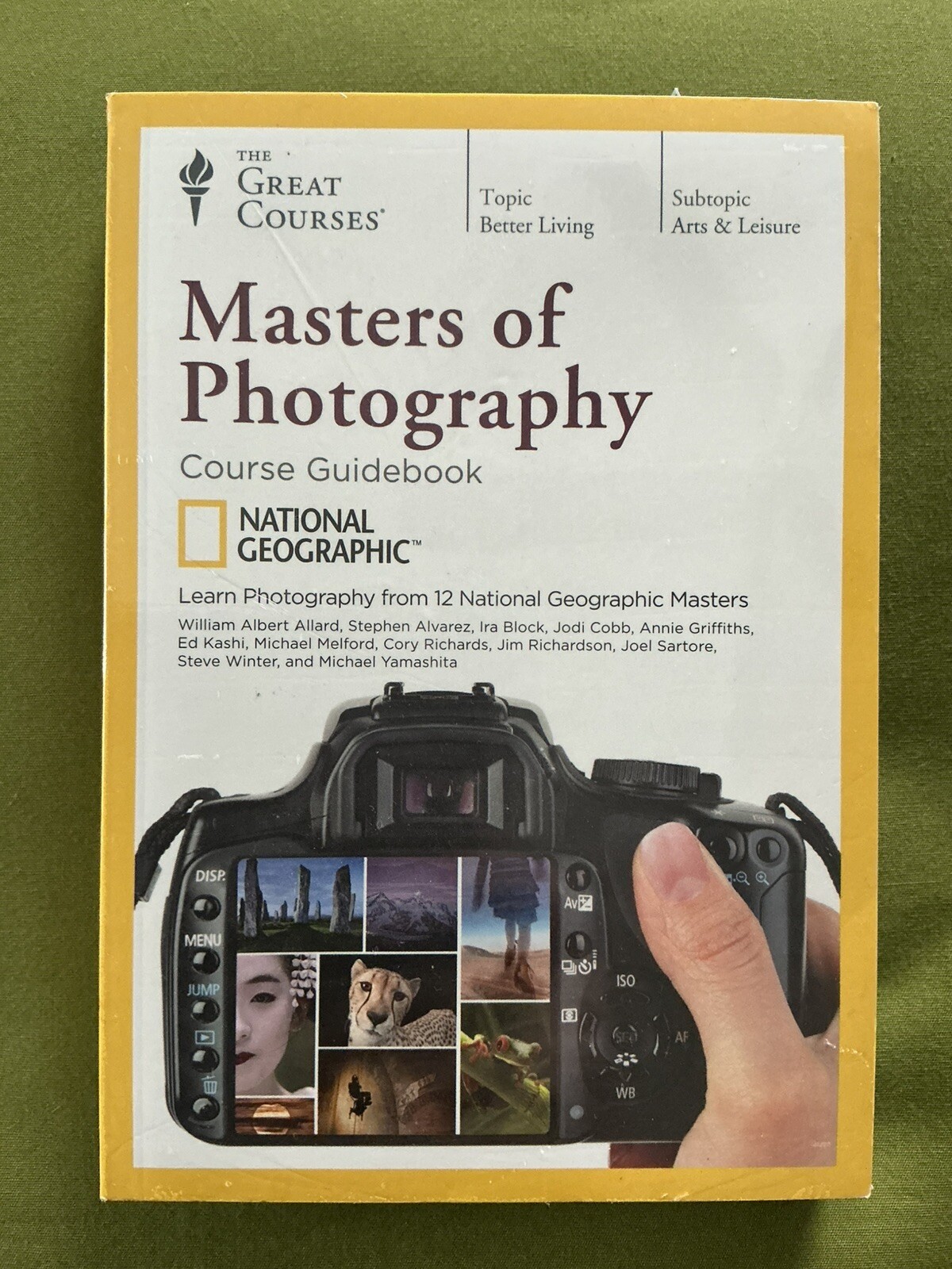 New Great Courses National Geographic Masters of Photography 4 DVD Set + Book