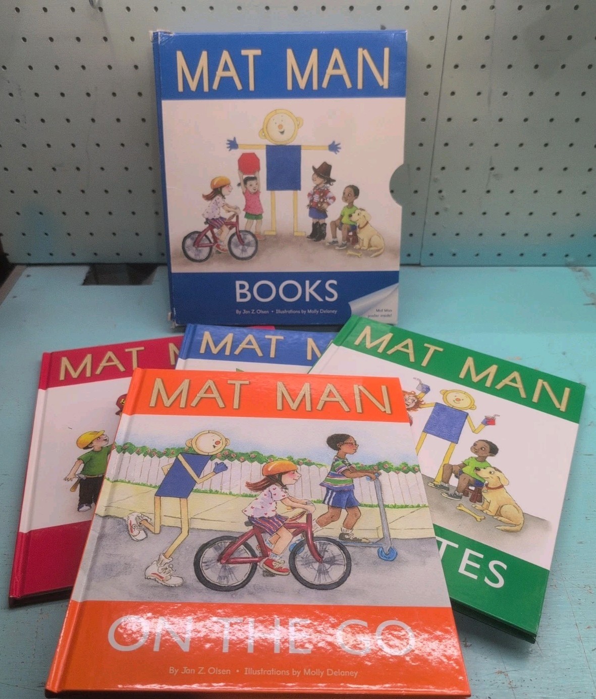 MAT MAN Learning Without Tears By Jan Z. Olsen 4 Book Box Set ~ Hardcover – USED
