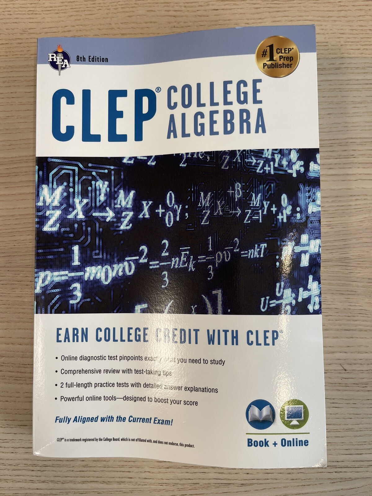 Clep Test Preparation Ser.: CLEP® College Algebra by Stu Schwartz 8th NoOnline