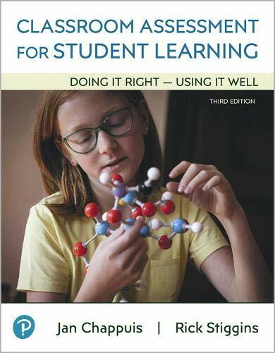 Classroom Assessment for Student Learning: Doin, Chappuis..