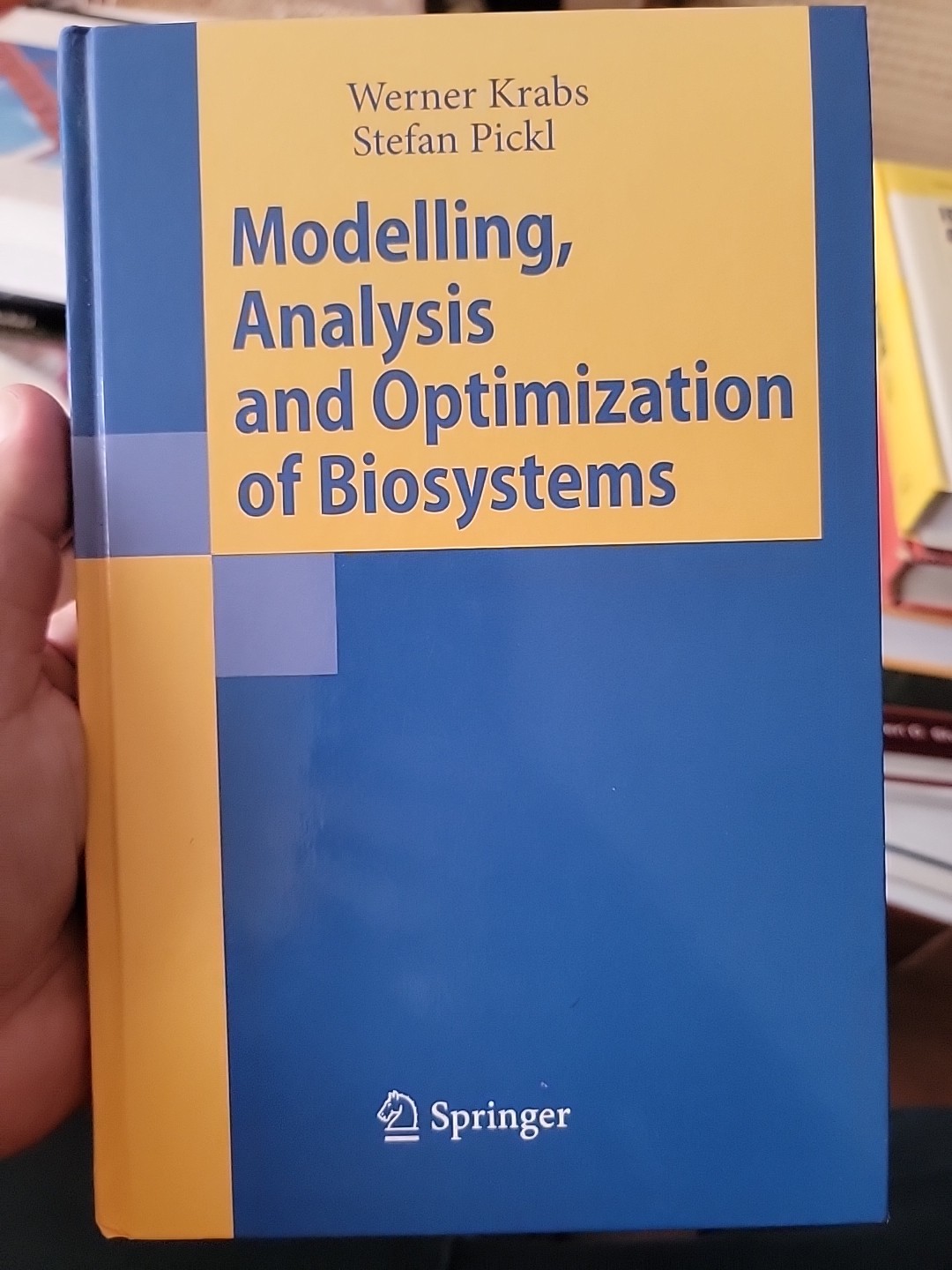 Modelling, Analysis and Optimization of Biosystems by Werner Krabs and Stefan…