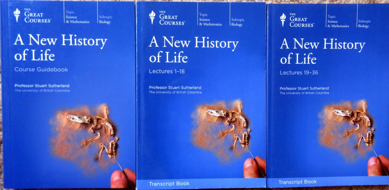 A NEW HISTORY OF LIFE – Guidebook and Transcript Books (2) ONLY – NO Media