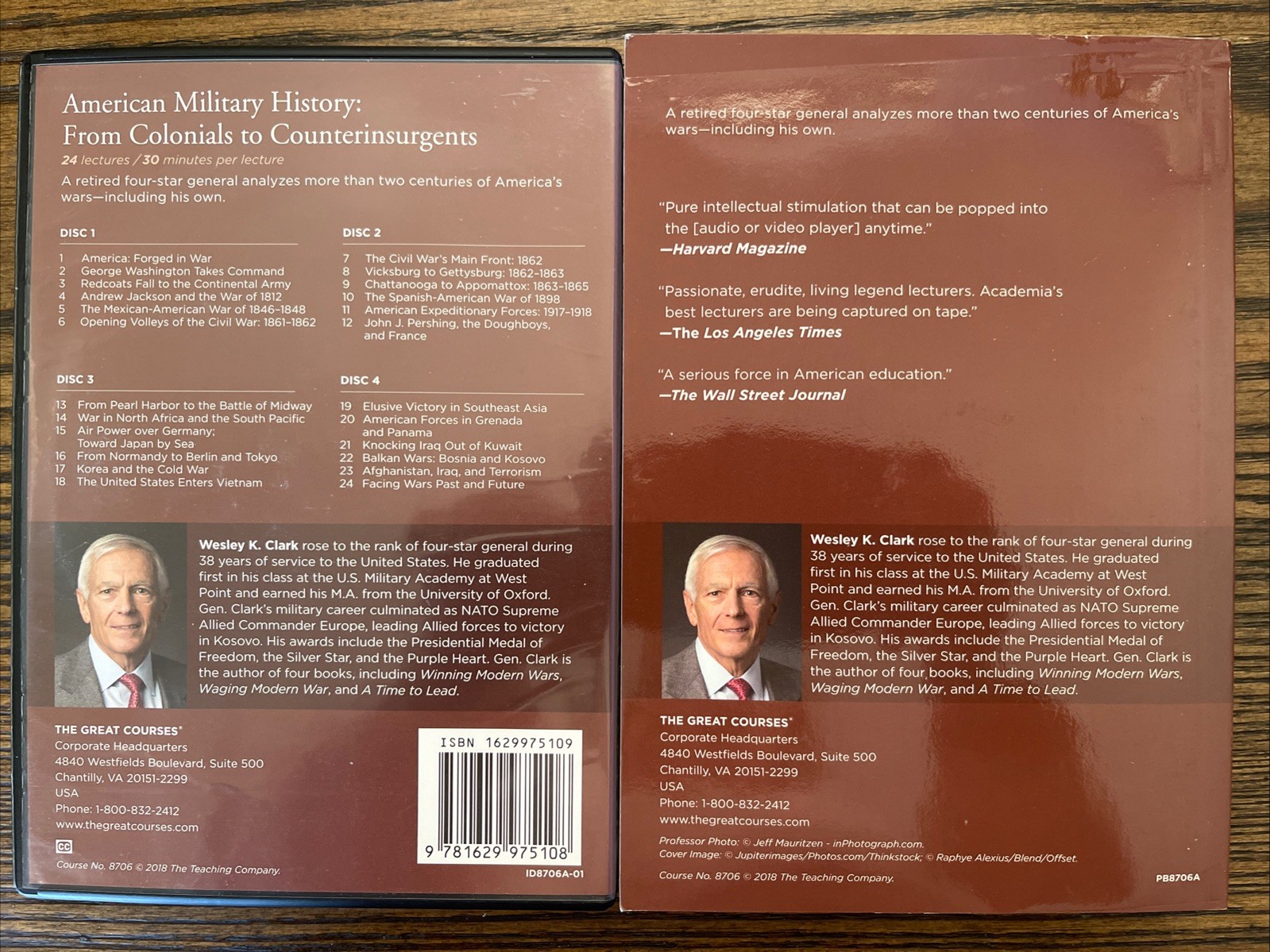 American Military History From Colonials to Counterinsurgents Book & 4 DVD’s :VG