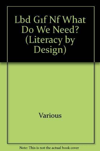 Rigby Literacy by Design: Leveled Reader Grade 1 What Do We Need – GOOD