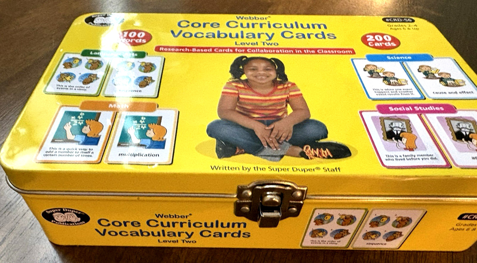 Super Duper Core Curriculum Vocabulary Cards Level Two Tin Box Set