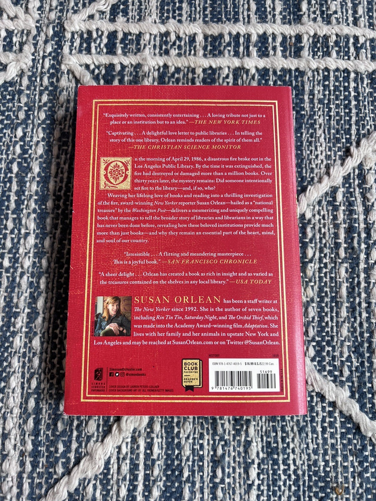 The Library Book by Susan Orlean (2019, Trade Paperback)