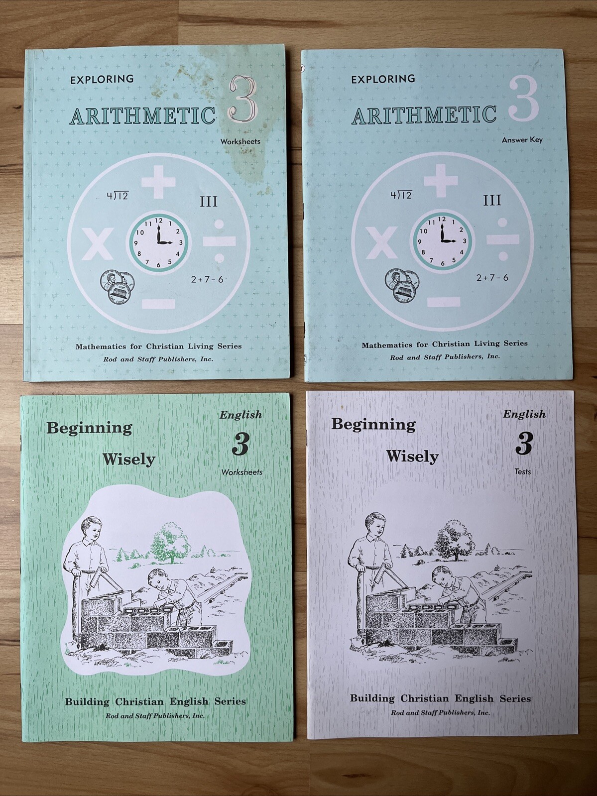 Rod and Staff Grade 3 Exploring Arithmetic Beginning Wisely English Worksheets