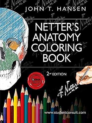 Netter’s Anatomy Coloring Book: – Paperback, by Hansen PhD John – Acceptable w