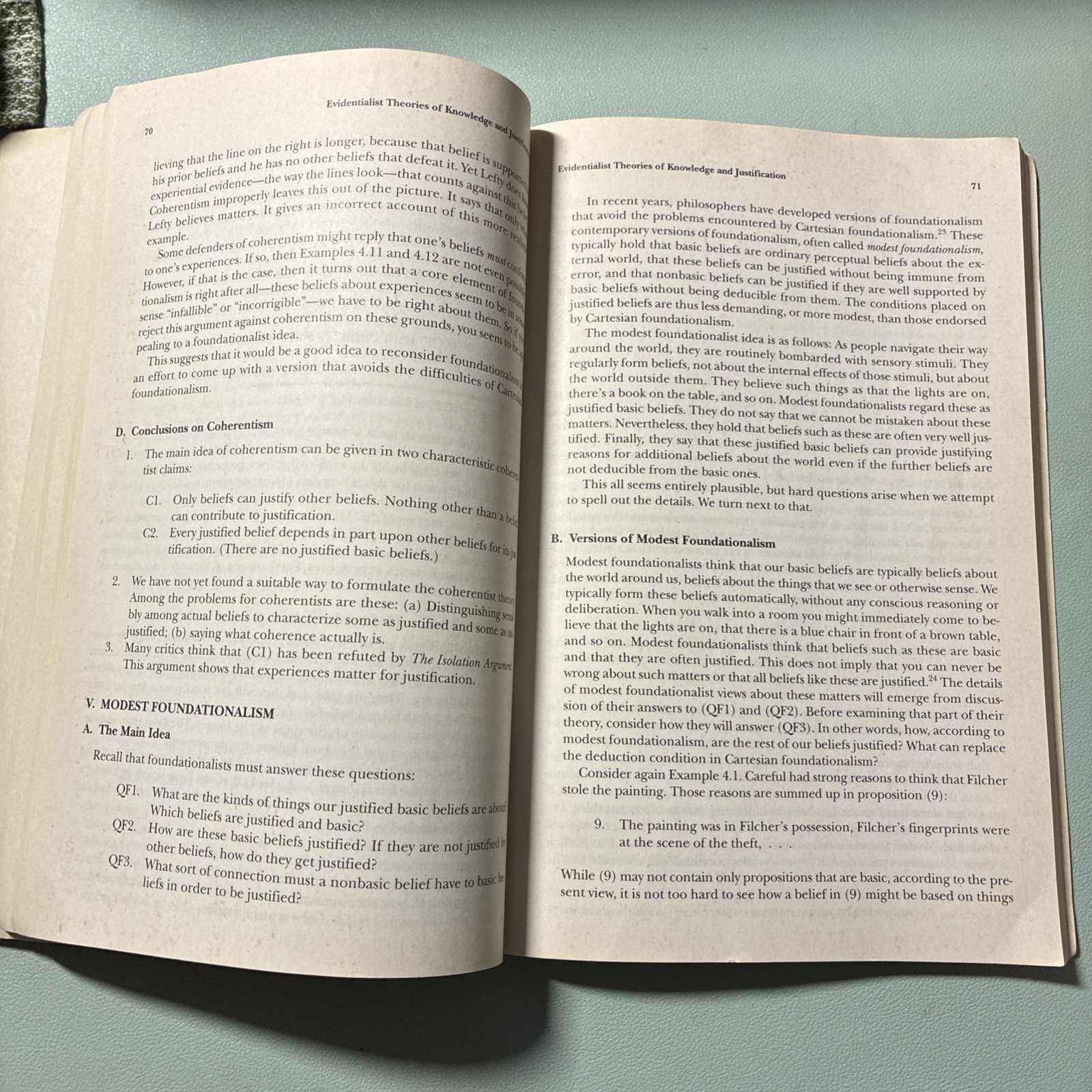 Epistemology by Richard Feldman Paperback Foundations of Philosophy