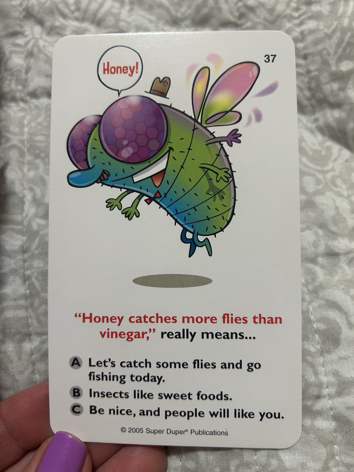 Super Duper Publications, Famous Words Proverbs, Fun Deck ￼