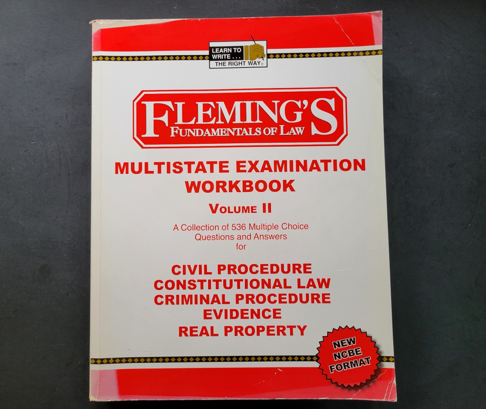 MULTISTATE EXAMINATION WORKBOOK VOL 2 CIVIL PROCEDURE – Fleming Vol II