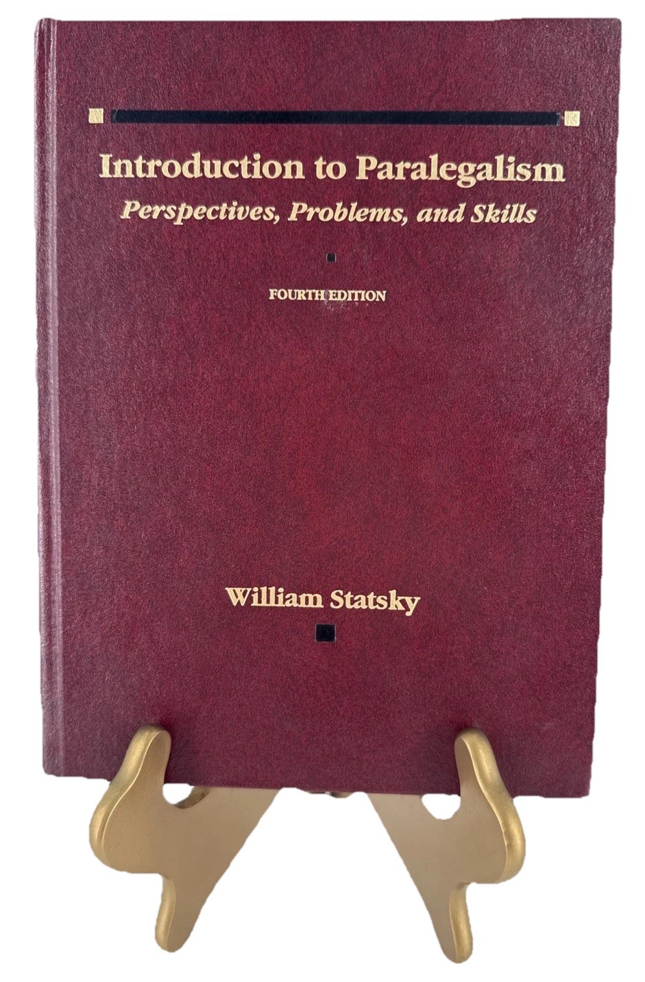 Introduction to Paralegalism By William Statsky 4th Fourth Edition Text Book HC