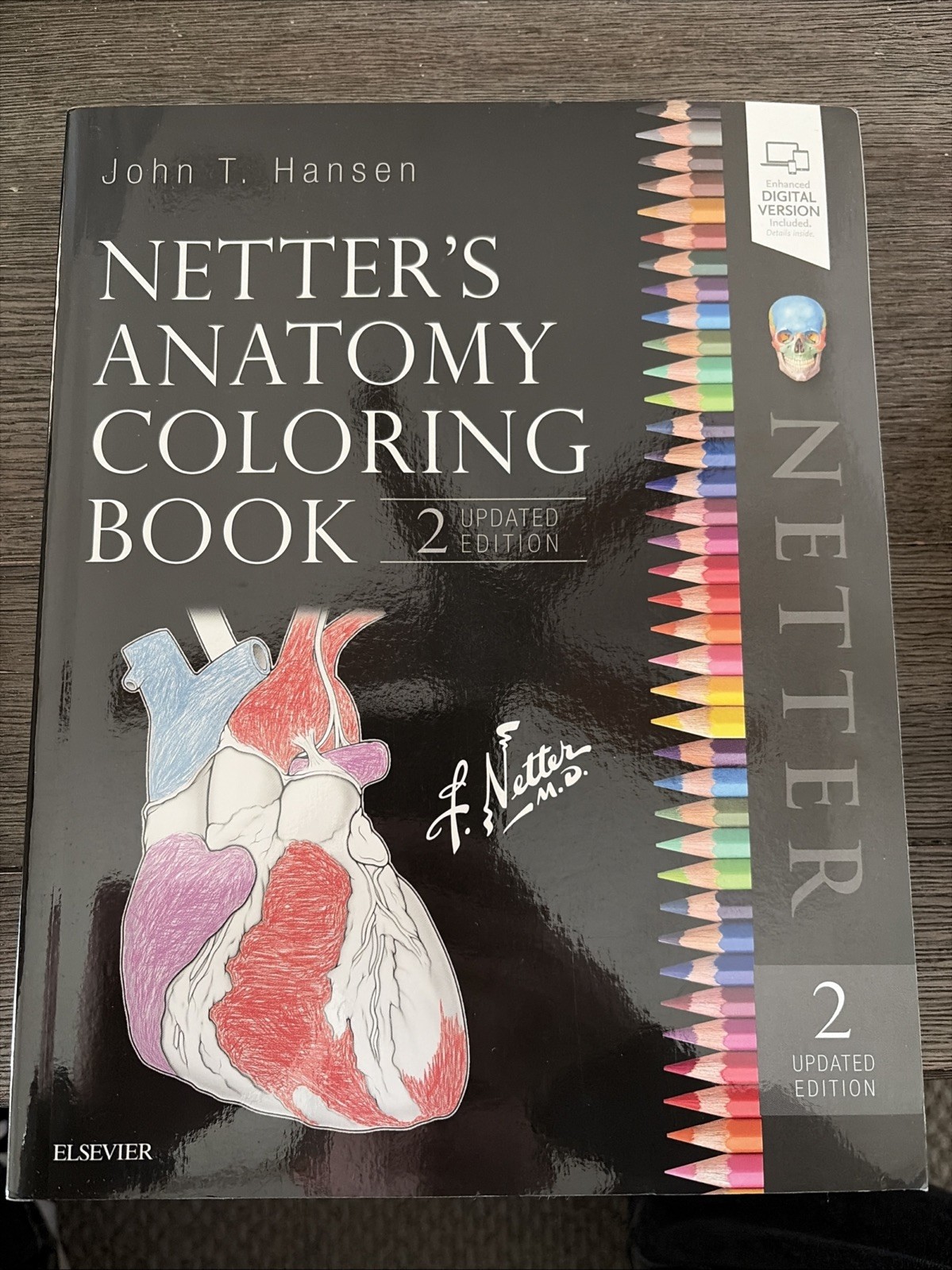 Netter’s Anatomy Coloring Book Updated Edition by John T. Hansen 2018 paperback