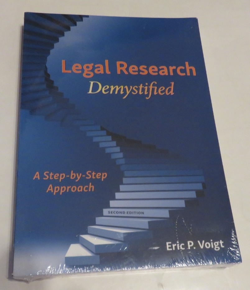 Legal Research Demystified Eric Voigt 2nd Ed. (2022) NEW & SEALED!! US SELLER!!!