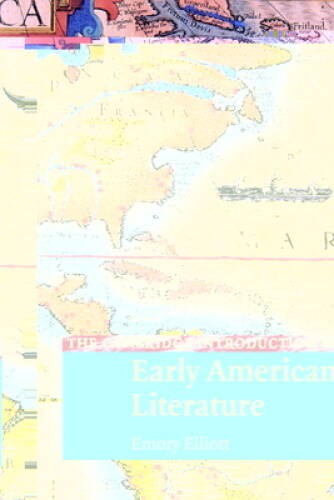 The Cambridge Introduction to Early American Literature (Cambridge Introd – GOOD
