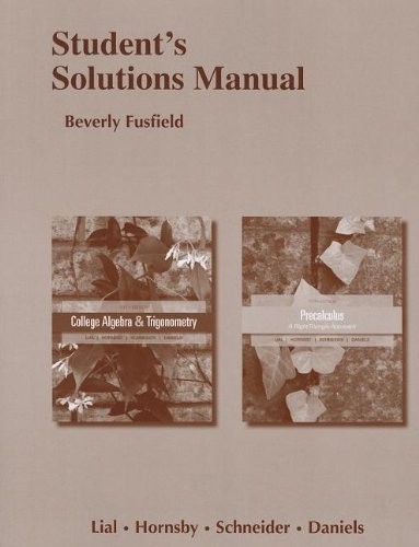 Student Solutions Manual for C – VERY GOOD