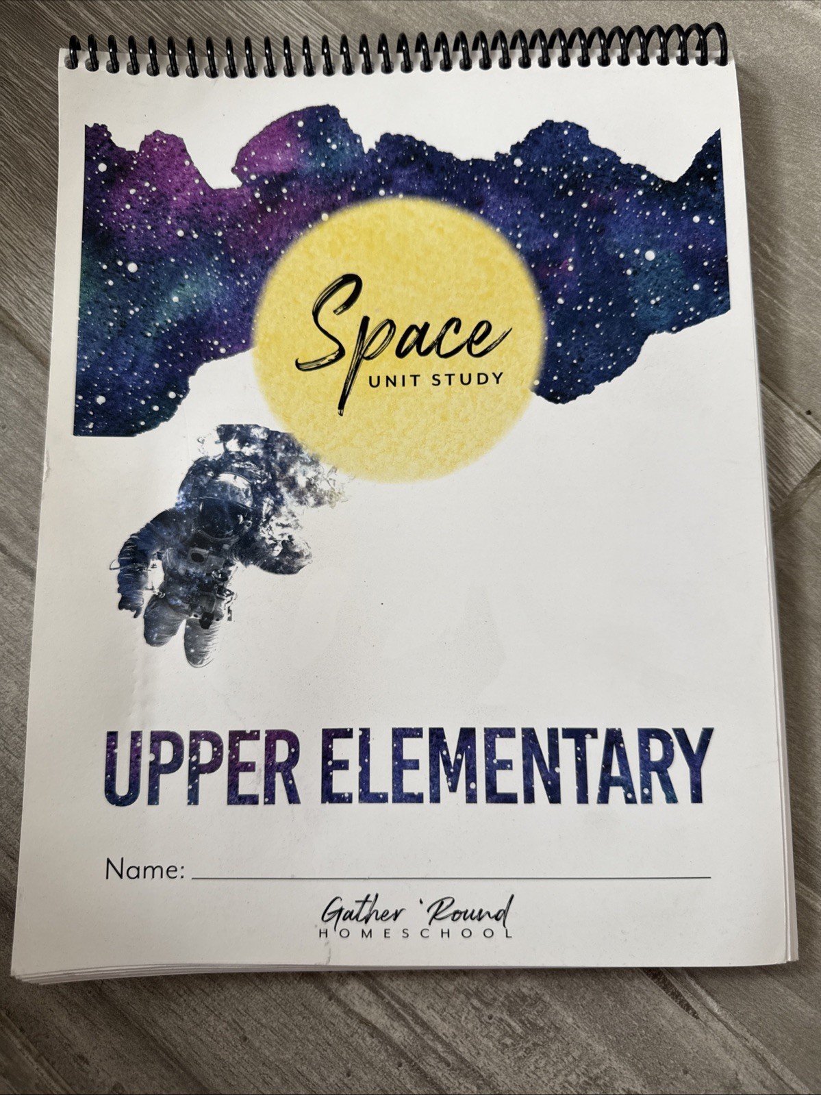Gather Round Space Unit Study Upper Elementary Homeschool Spiral Bound Paperback