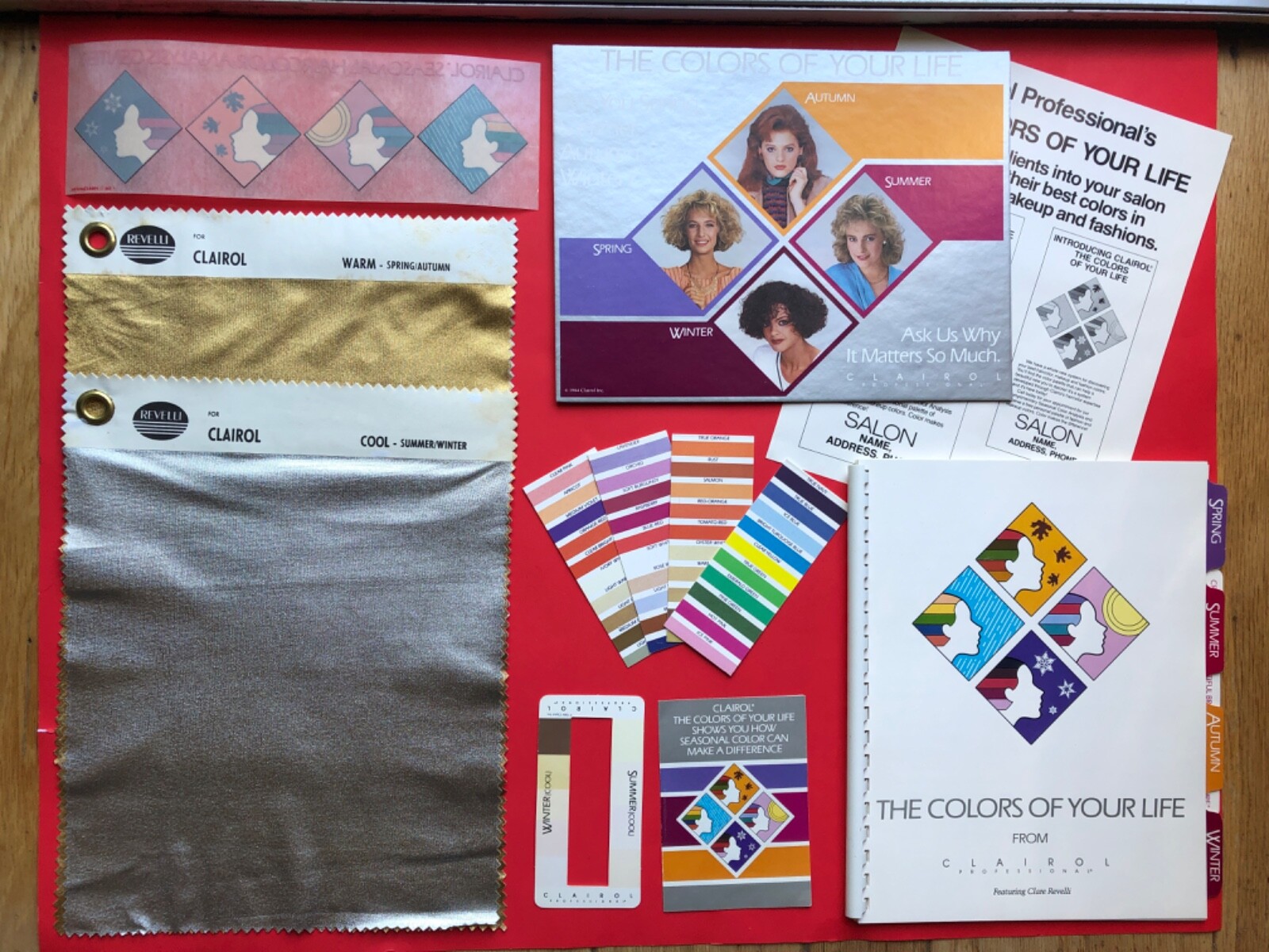 COLOR ANALYSIS – STARTER KIT – COOL/WARM – FOUR SEASONS CONCEPT-INC.PALETTES,BK