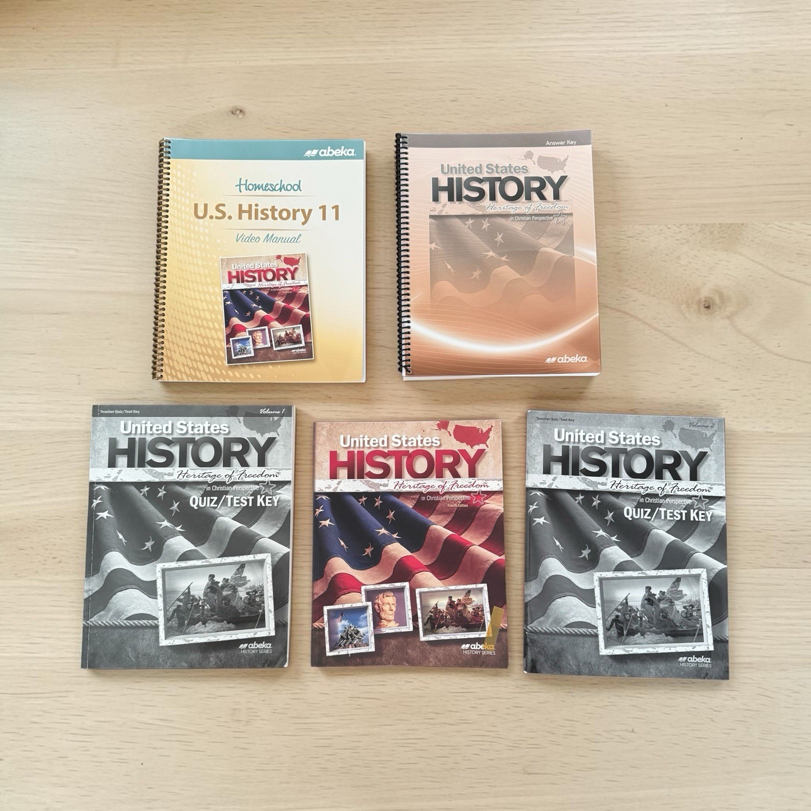 Abeka 11th grade U.S. History textbook & Answer key, Quiz/Test Key