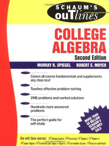 Schaums Outline of College Al – VERY GOOD
