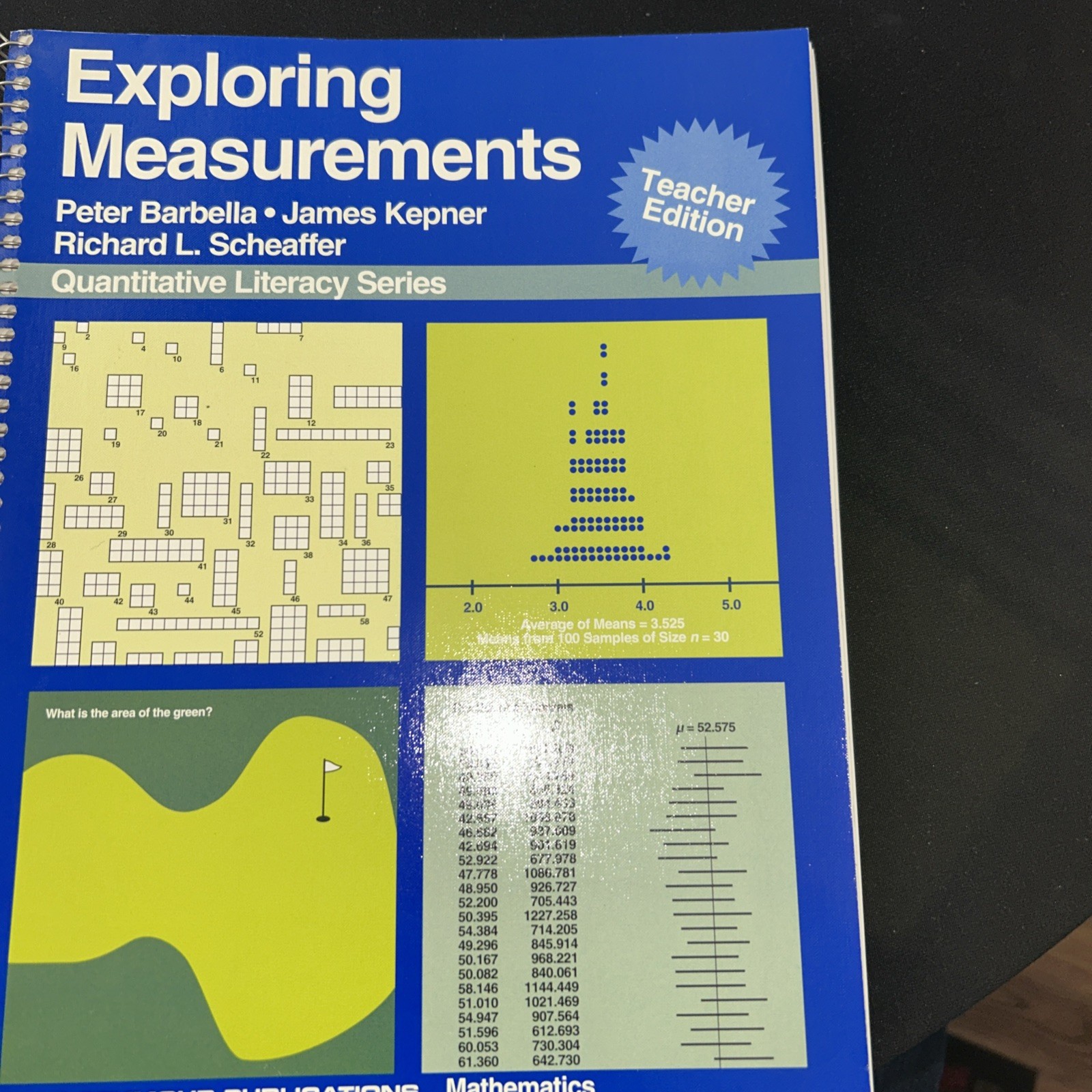 QUANTITATIVE LITERACY SERIES: EXPLORING MEASUREMENTS, By Dale Seymour Public