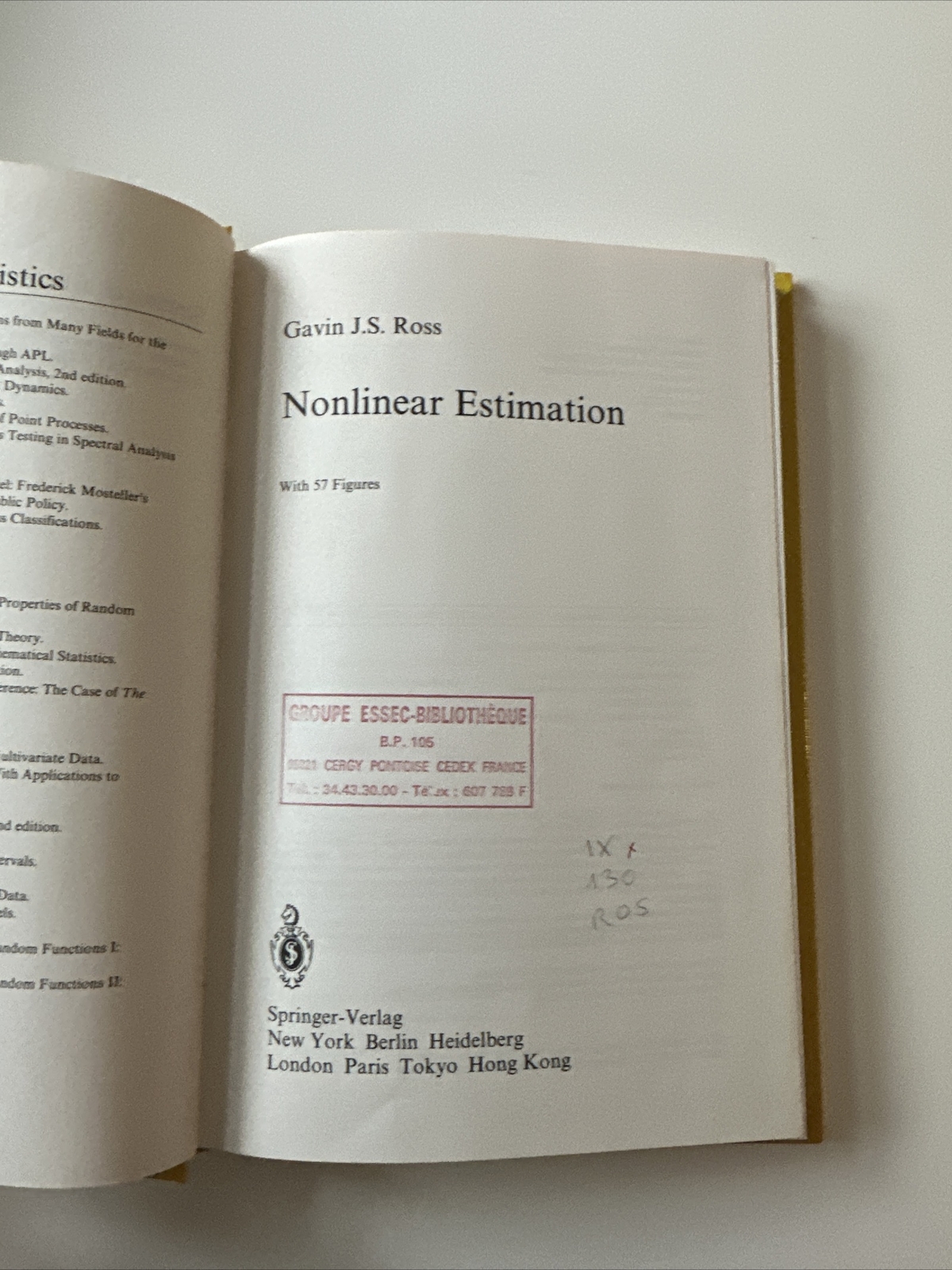 🤑 Nonlinear estimation Ross, Gavin J. S.: