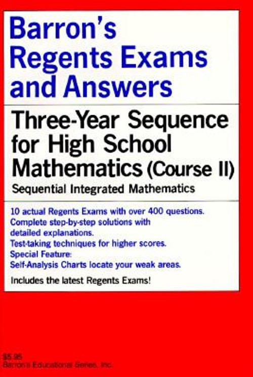 Barron’s Three-Year Sequence for High School Mathematics Paperbac