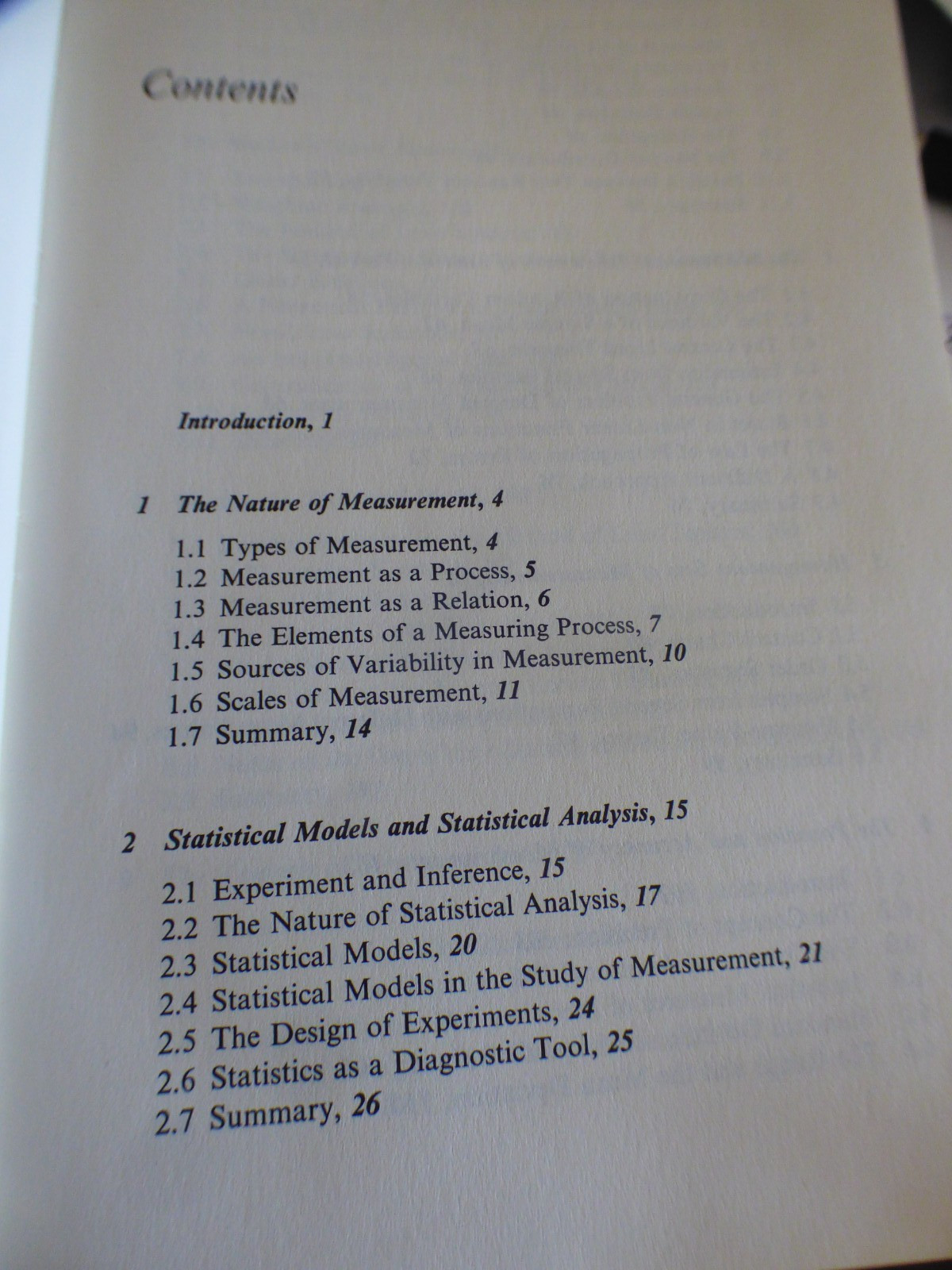 John Mandel – “The statistical analysis of experimental data”; Dover 1984,