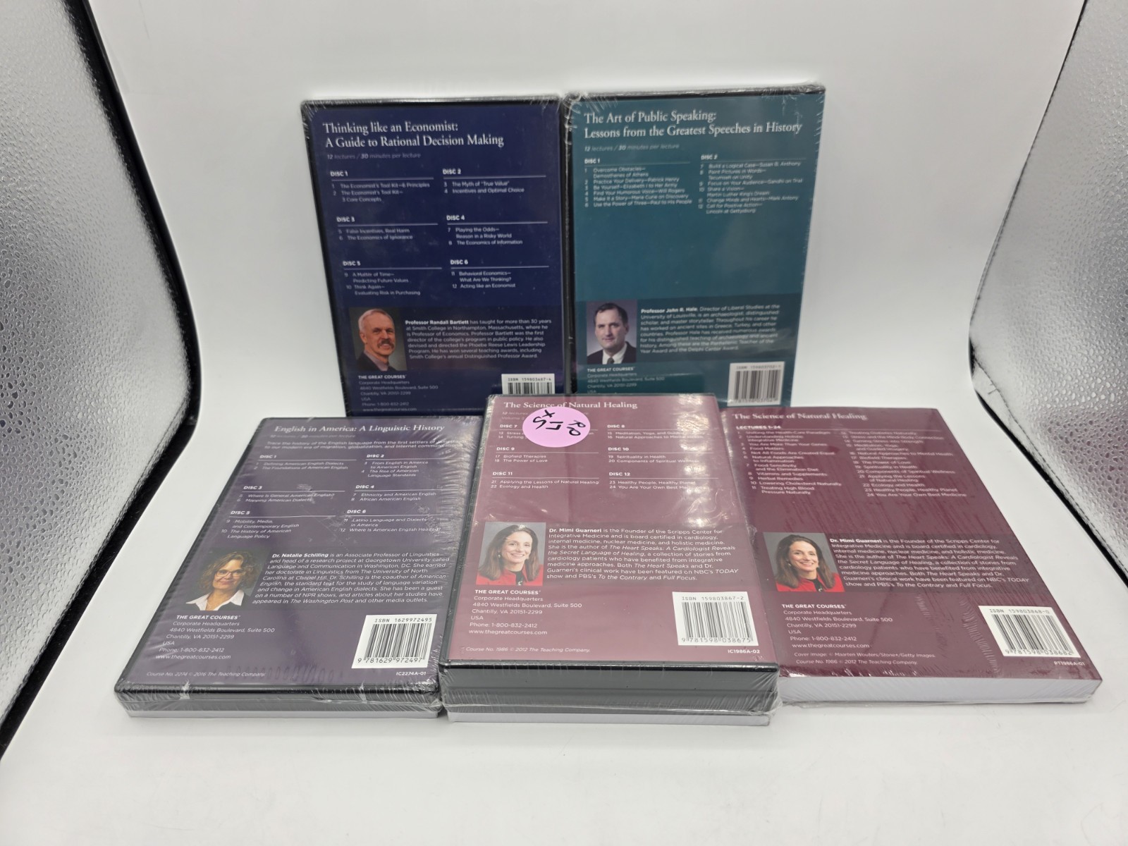 The The Great Courses SEALED NEW Lot Of 4 Speaking, Science Of Healing English