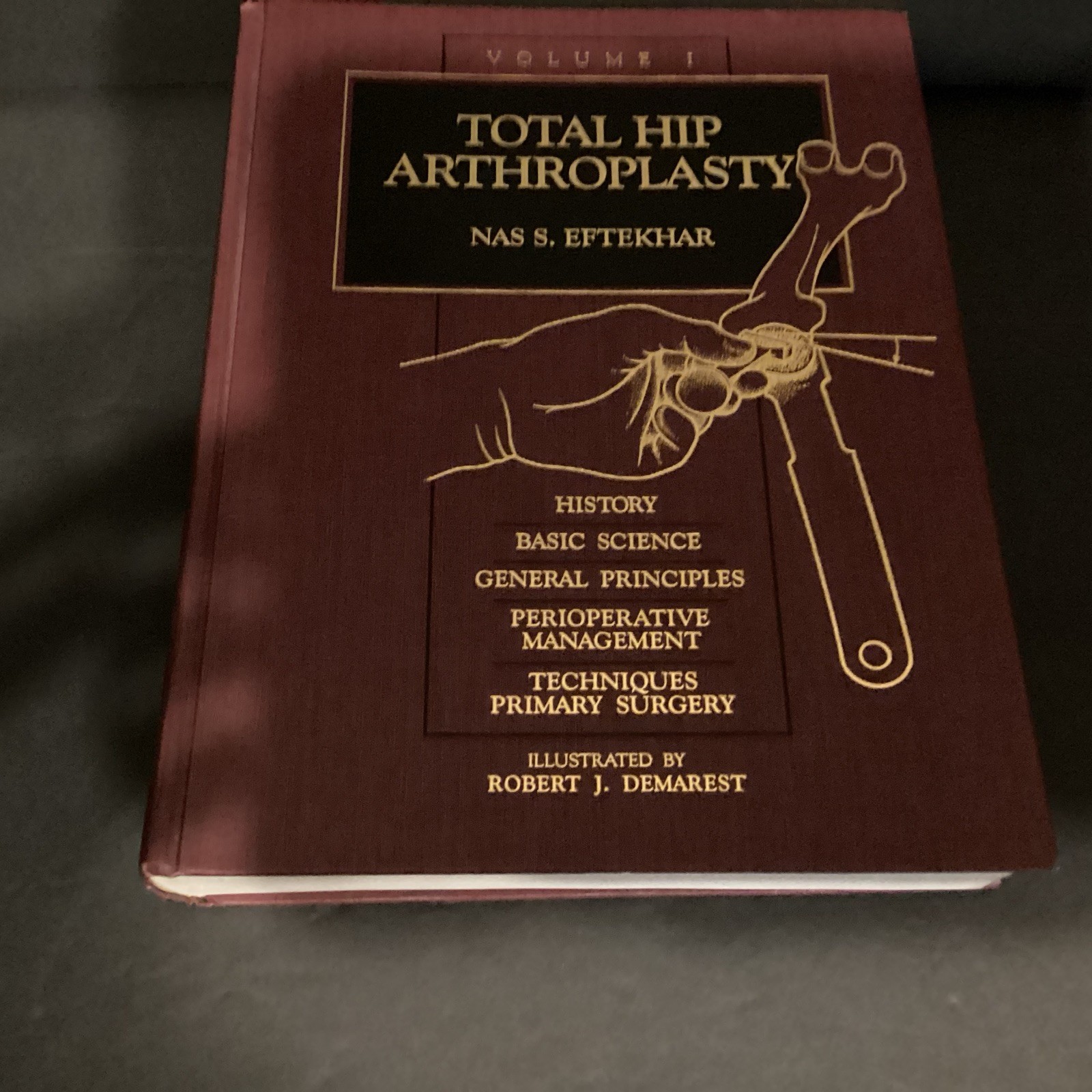 Total Hip Arthroplasty Volume 1 Nas S Eftekhar Hardback Book 1993 Mosby