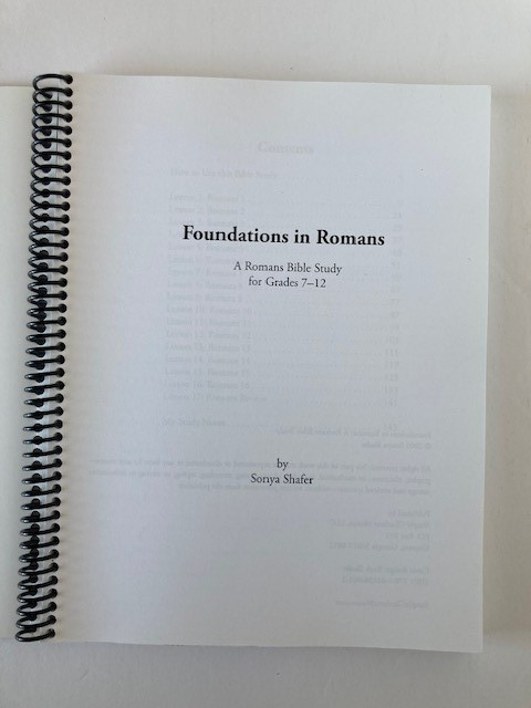 Foundations in Romans – A Romans Bible Study Grades 7-12 Simply Charlotte Mason