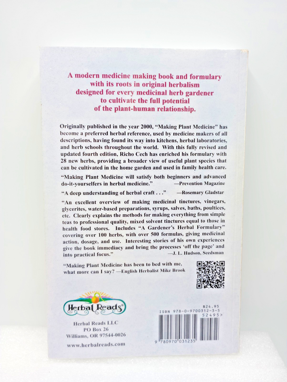 Making Plant Medicine by Richo Cech (2016), Trade Paperback, SIGNED