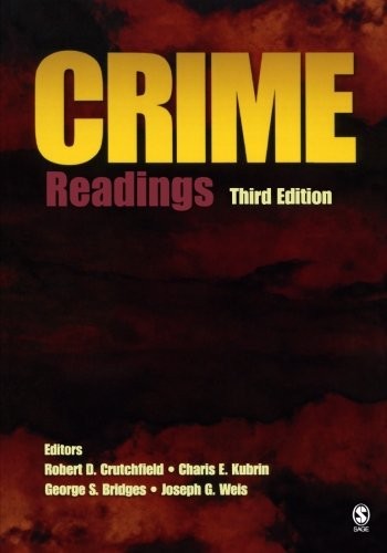CRIME: READINGS By Robert D. Crutchfield & Charis E. Kubrin **Mint Condition**