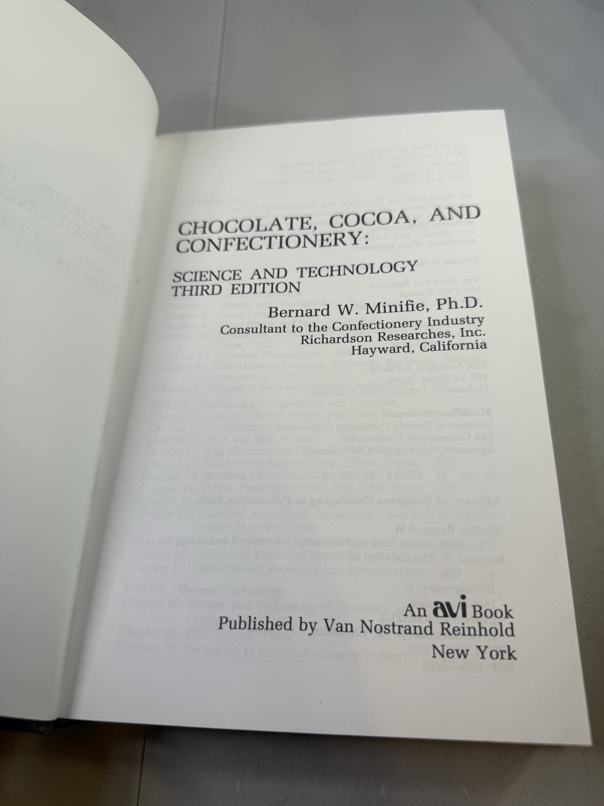 Chocolate, Cocoa and Confectionery: Science and Technology by Bernard Minifie