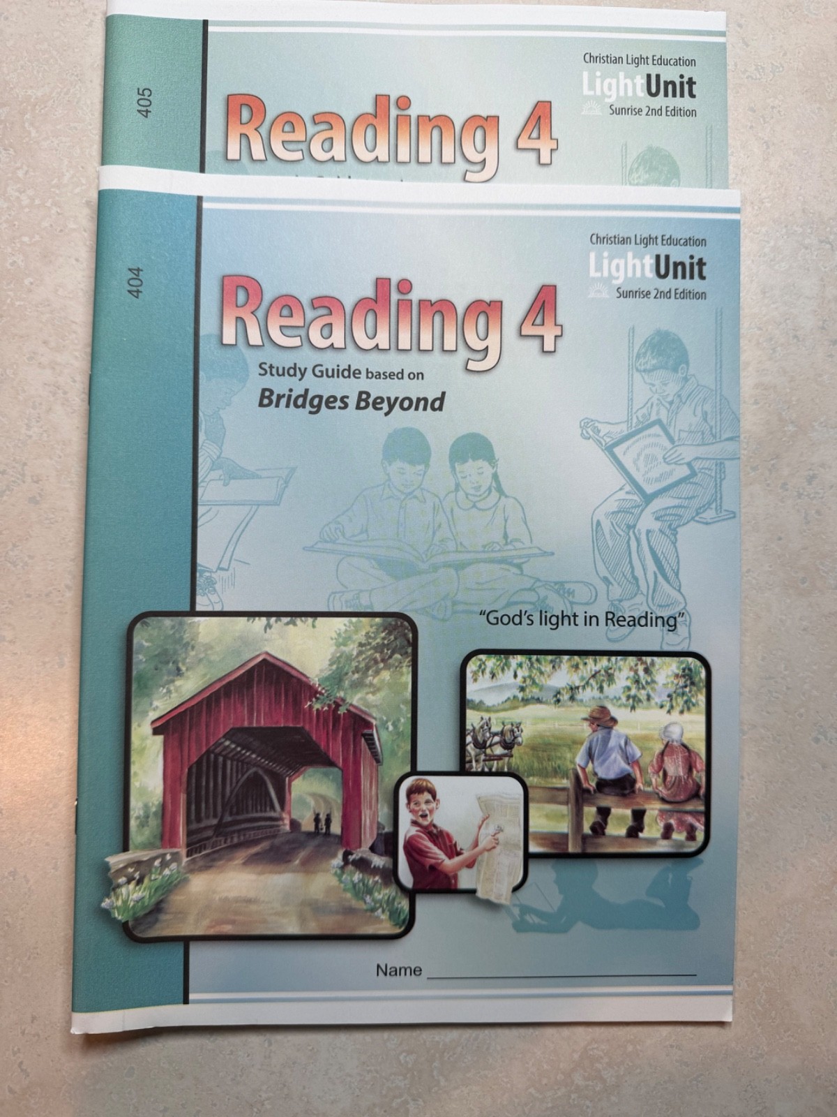 Christian Light Education Reading 4 LightUnits 404 405 CLE Sunrise 2nd Edition