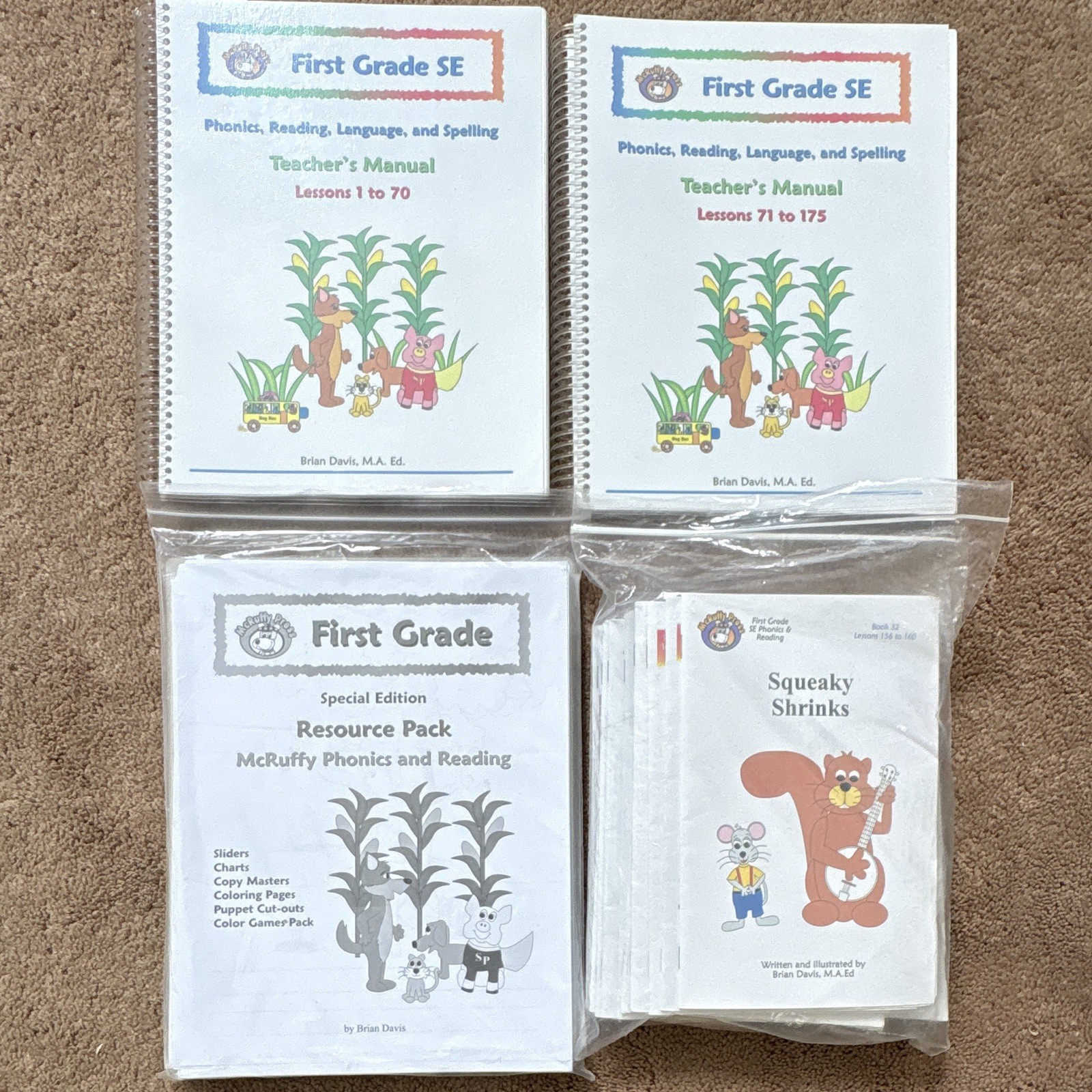 McRuffy Phonics and Reading, Grade 1 Teacher’s Manuals Resource Pack & Books