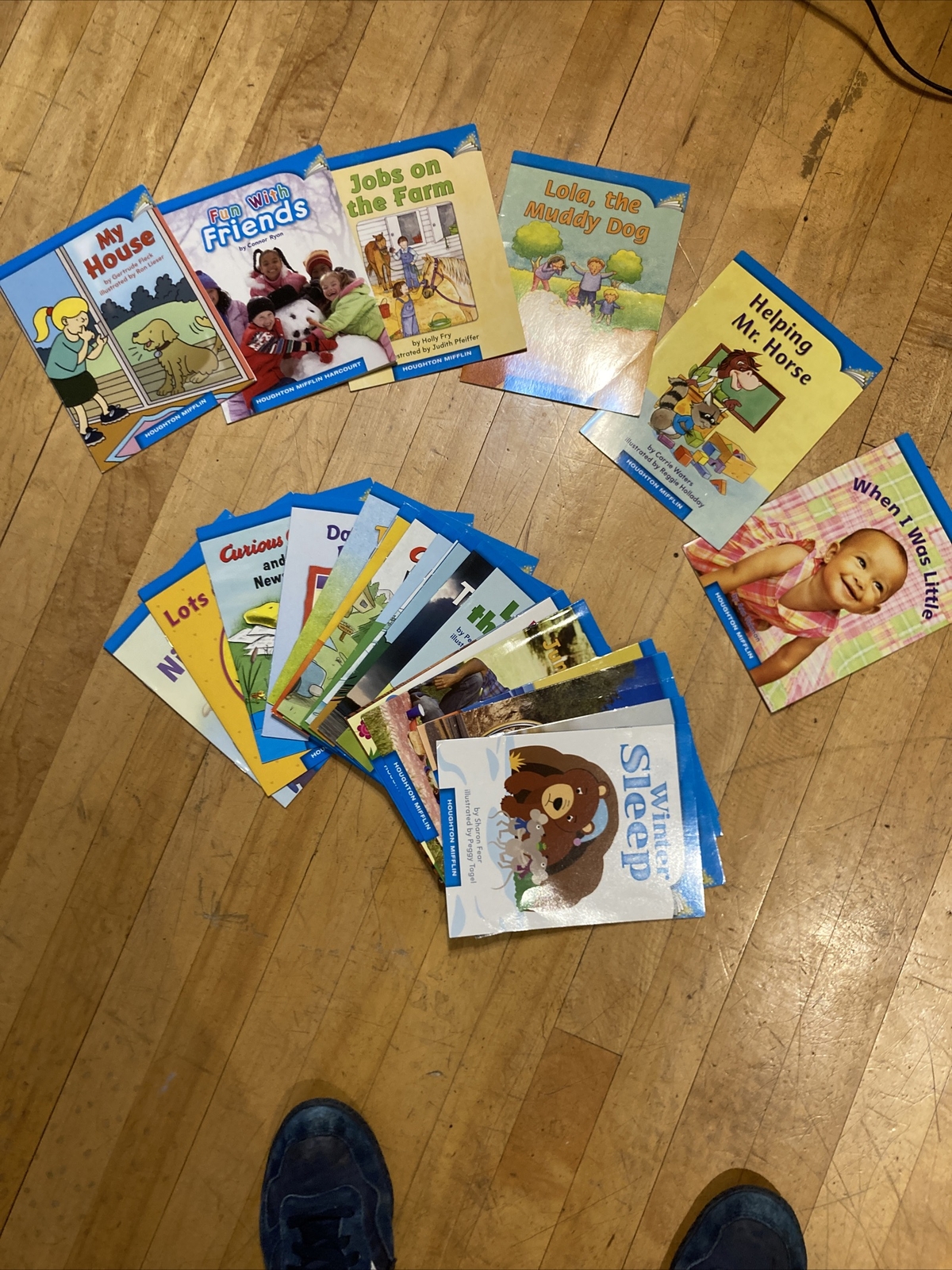 Journeys Houghton Mifflin Leveled Readers Grade K Above Level Set of 30 Blue Sq.