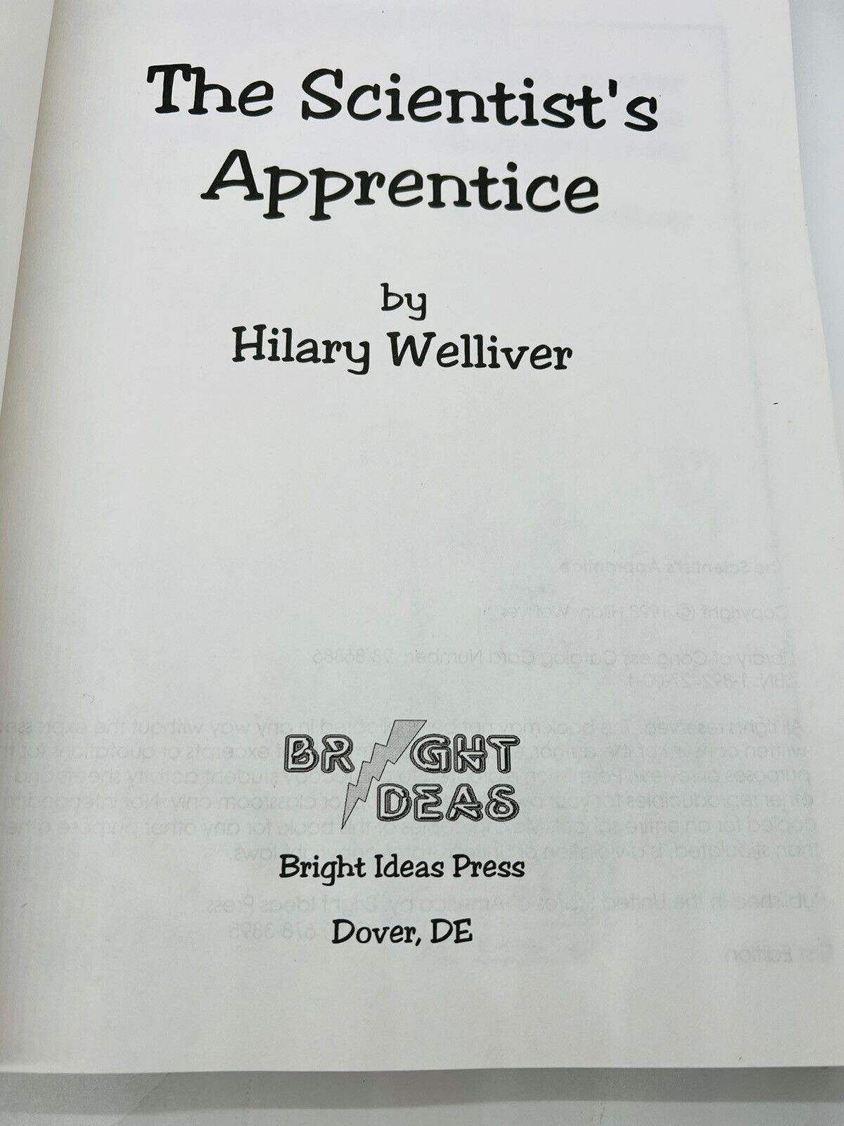 The Scientists Apprentice One Year Science Curriculum K-6 Welliver PB ~ C2 01