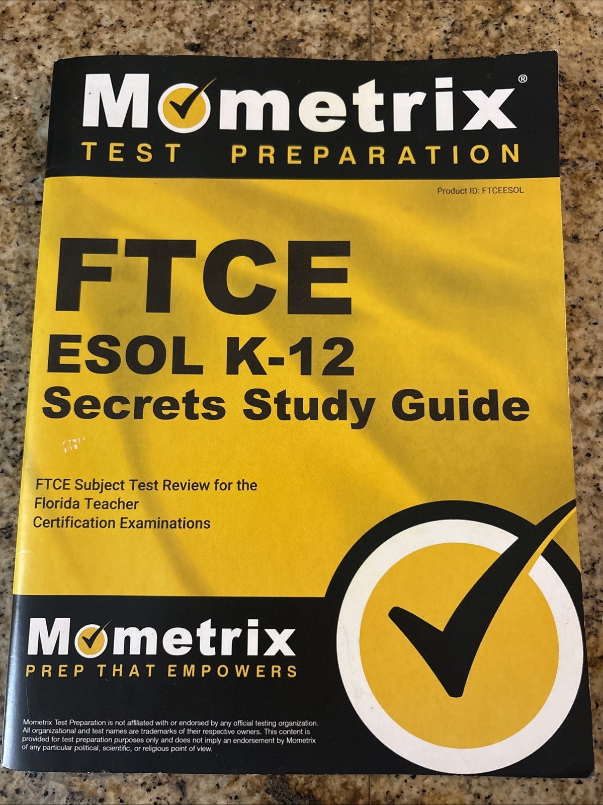 FTCE ESOL K-12 SECRETS STUDY GUIDE: FTCE SUBJECT TEST REVIEW FOR THE FLORIDA TEA