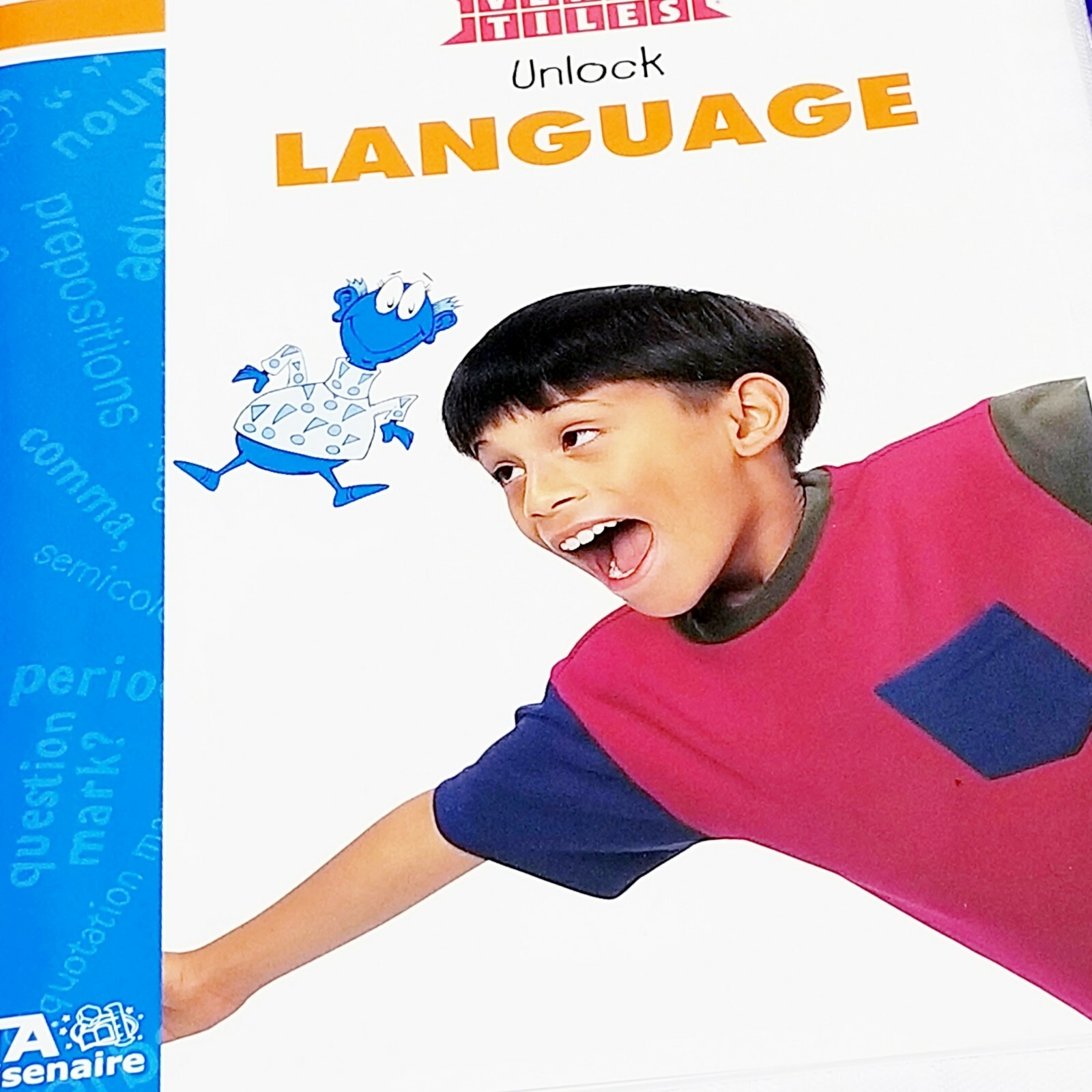 Level 3 Reading & Language Arts Lab Versa Tiles Kit + 8 Books 3rd Grade Children